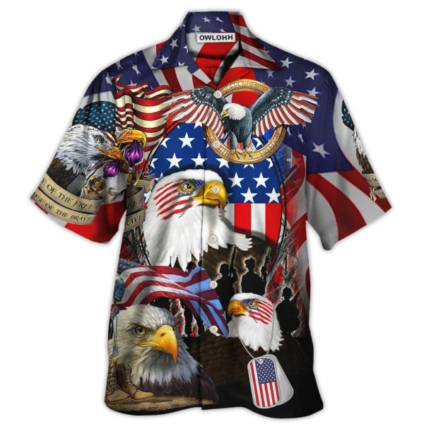 Veteran A True Hero Is Measured By Strength Of His Heart With Eagle - Hawaiian Shirt Jezsport.com