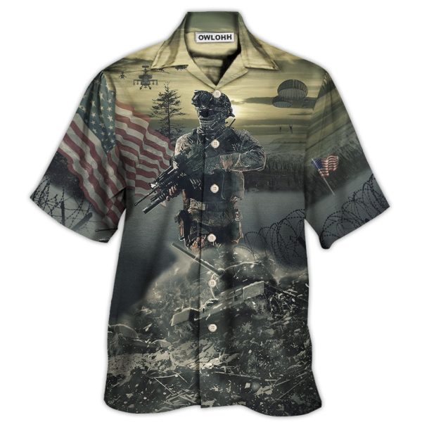 Veteran Brave Steps With Tree - Hawaiian Shirt Jezsport.com