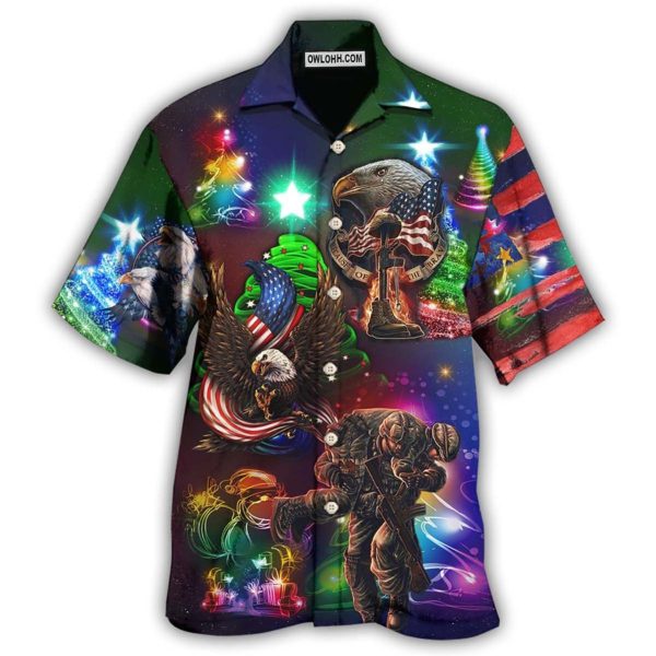 Veteran Christmas Merry Christmas Scaried Style - Hawaiian Shirt Jezsport.com