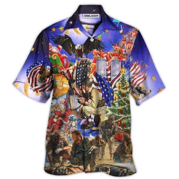 Veteran Christmas Merry Christmas Twinkle Style - Hawaiian Shirt Jezsport.com