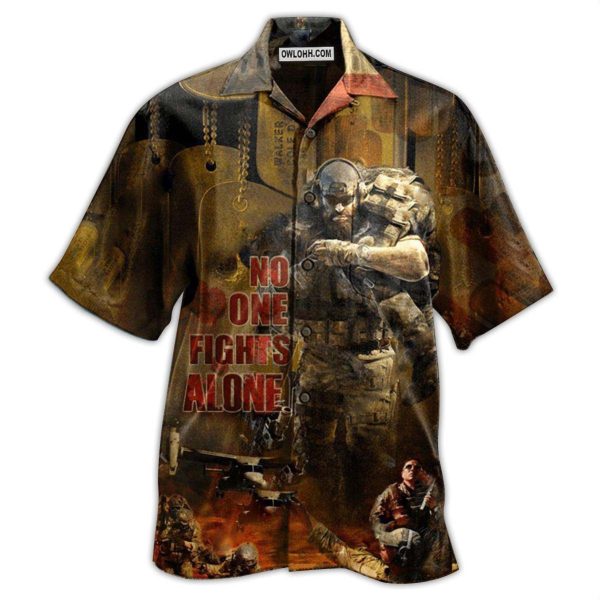 Veteran No One Fights Alone Classic Style - Hawaiian Shirt Jezsport.com