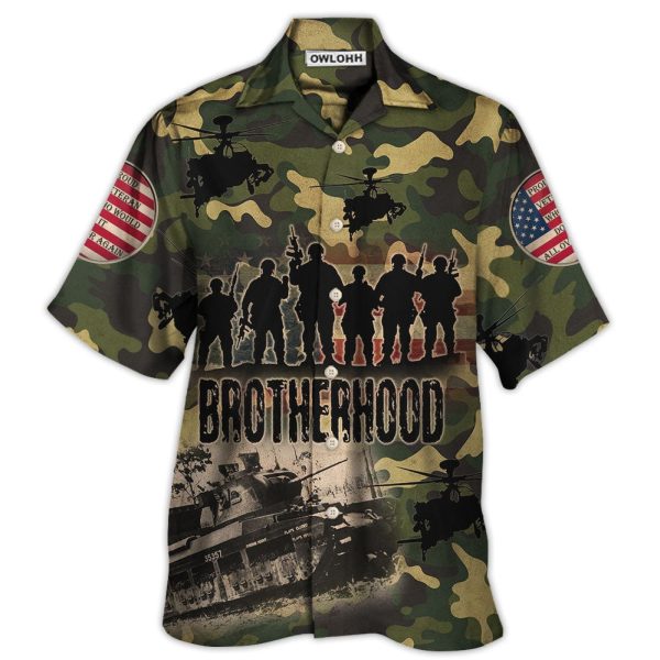 Veteran Thanks For Your Brave Veteran Brotherhood - Hawaiian Shirt Jezsport.com