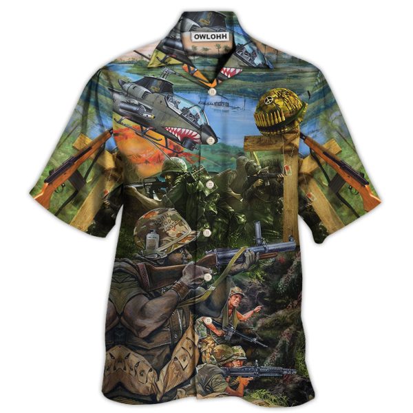 Veteran With Respect Honorand Gratitude With Helicopter - Hawaiian Shirt Jezsport.com