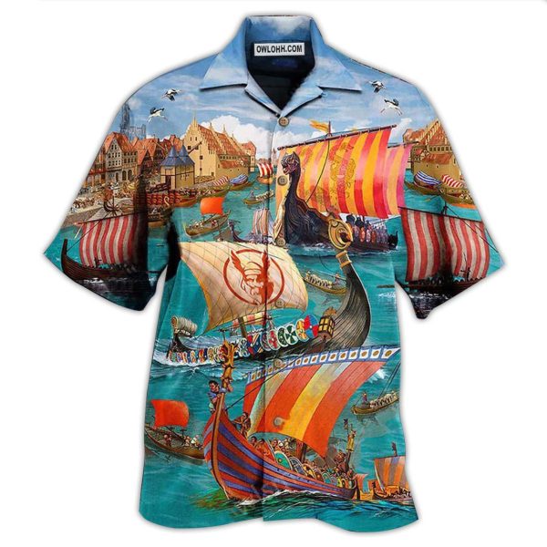 Sailing Viking Let War - Hawaiian Shirt Jezsport.com