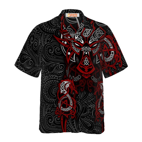 Viking Tattoo Dragon Hawaiian Shirt Jezsport.com