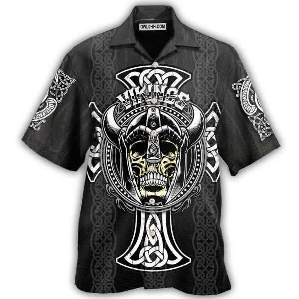 Viking Cool Pattern Black Style - Hawaiian Shirt Jezsport.com