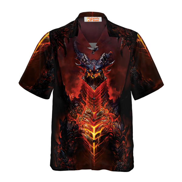 Volcanic Dragon Chest Hawaiian Shirt Jezsport.com