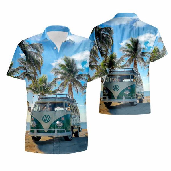 Vw Volkswagen Bus Hawaiian Shirt summer shirt Jezsport.com