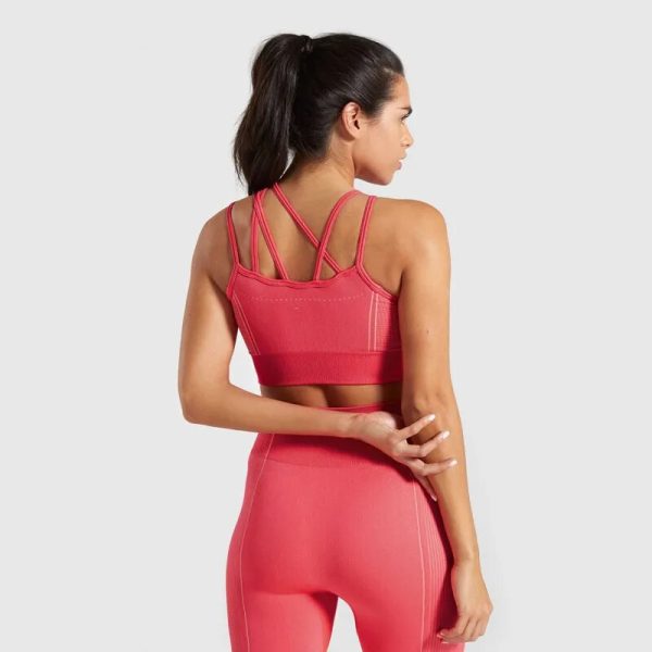 Women Seamless Yoga Set Fitness Sports bra suit Gym Clothing High Waist Running Leggings Workout Short Pants 2 piece set