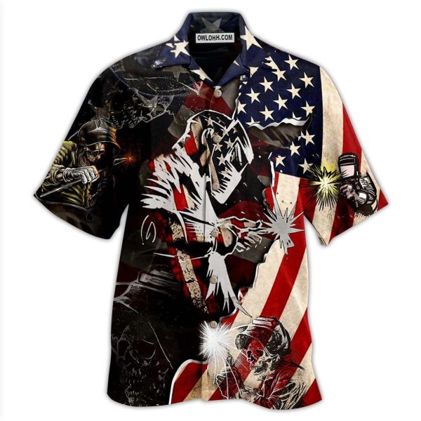 Welder Patriotic - Hawaiian Shirt Jezsport.com