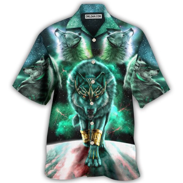 Wolf Warrior Galaxy Style - Hawaiian Shirt Jezsport.com