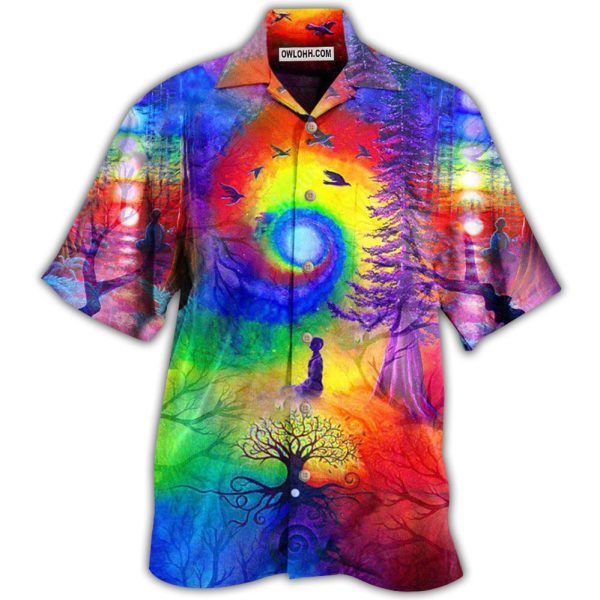 Yoga Meditation Is Being In Tune With Your Inner Universe - Hawaiian Shirt Jezsport.com