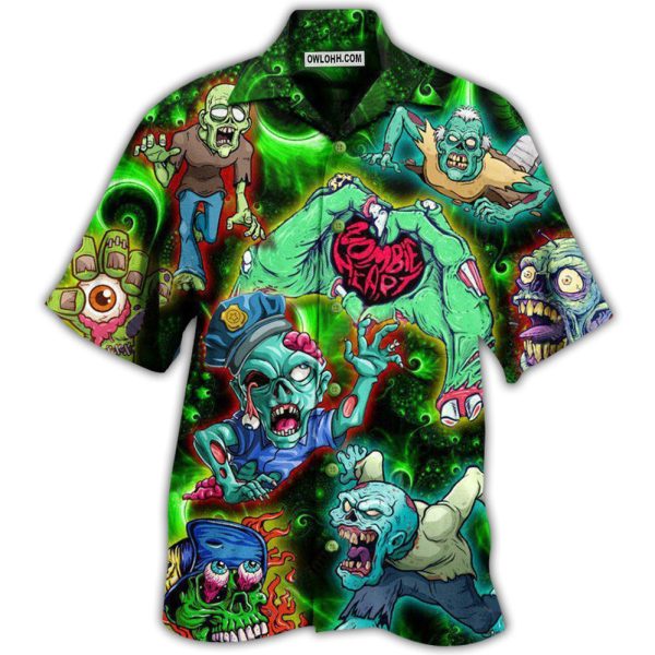 Zombie Eat Brains You're Safe - Hawaiian Shirt Jezsport.com