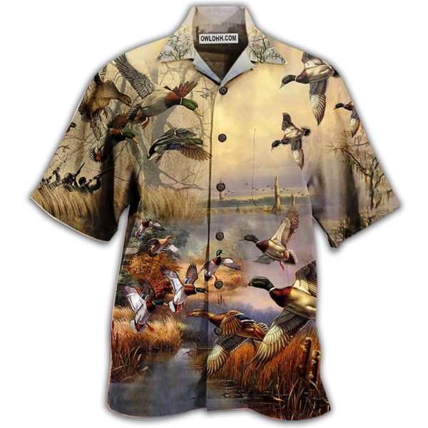 Duck Amazing Vintage Wild Duck - Hawaiian Shirt Jezsport.com