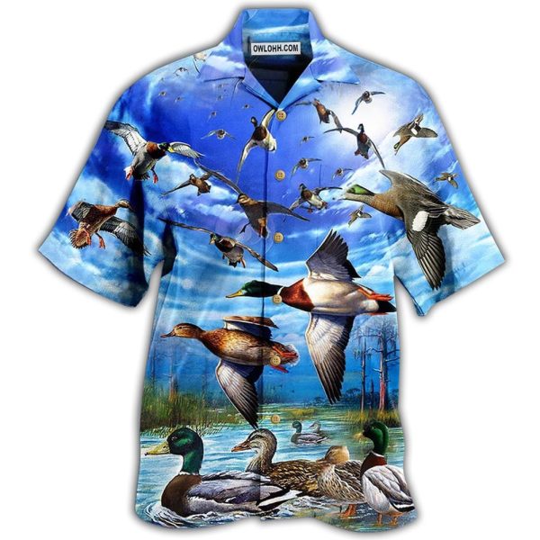 Duck Keep Your Freedom Wild Duck - Hawaiian Shirt Jezsport.com