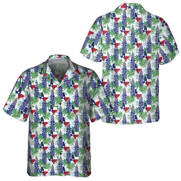 Texas Bluebonnet Hawaiian Shirt, Unique Texas Shirt, Gift For Texas Lovers Jezsport.com