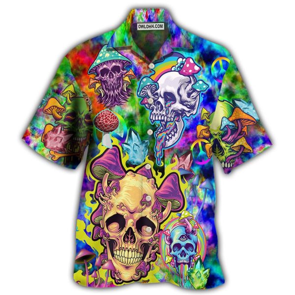 Skull Life Style Mushroom - Hawaiian Shirt Jezsport.com