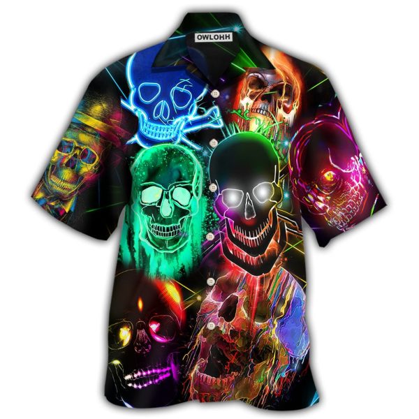 Skull Glowing - Hawaiian Shirt Jezsport.com