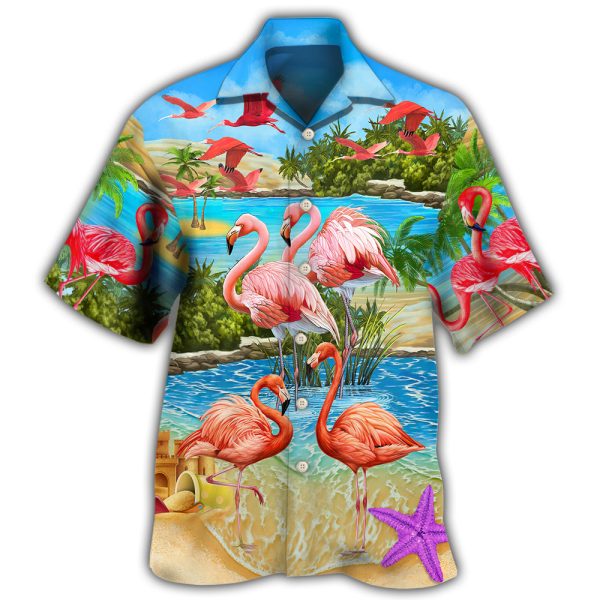 Flamingo Tropical Love Summer Style - Hawaiian Shirt Jezsport.com