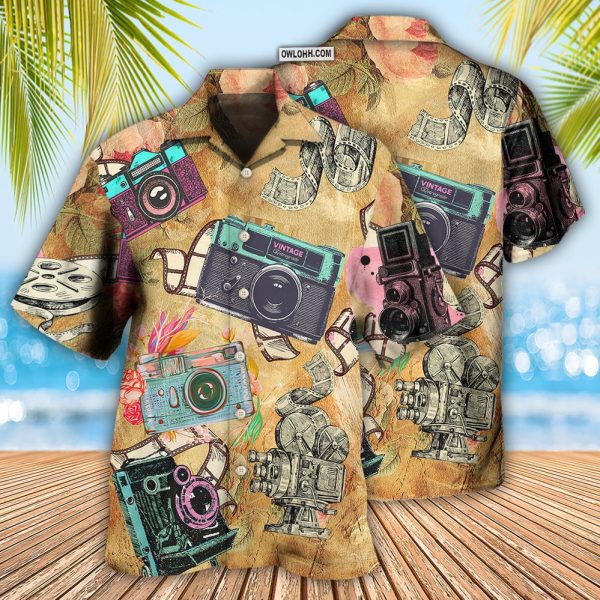 Camera Look At Old Cameras - Hawaiian Shirt Jezsport.com