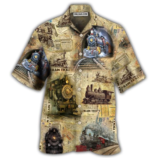 Train Amazing Locomotive - Hawaiian Shirt Jezsport.com