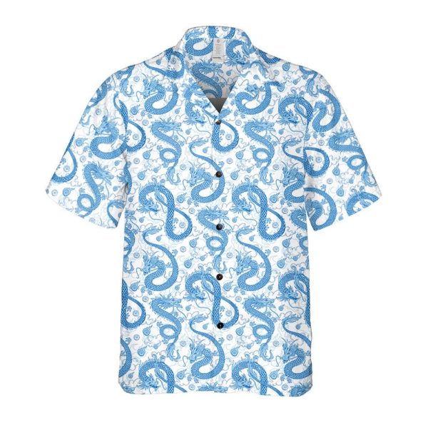 Blue Dragon Shirt, DnD Dragon shirt, DnD Hawaiian Shirt Jezsport.com