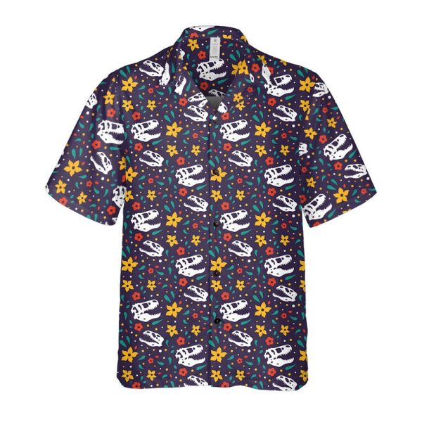 Dinosaur Shirt, Dinosaur Button Up, Dinosaur Hawaiian Shirt Jezsport.com