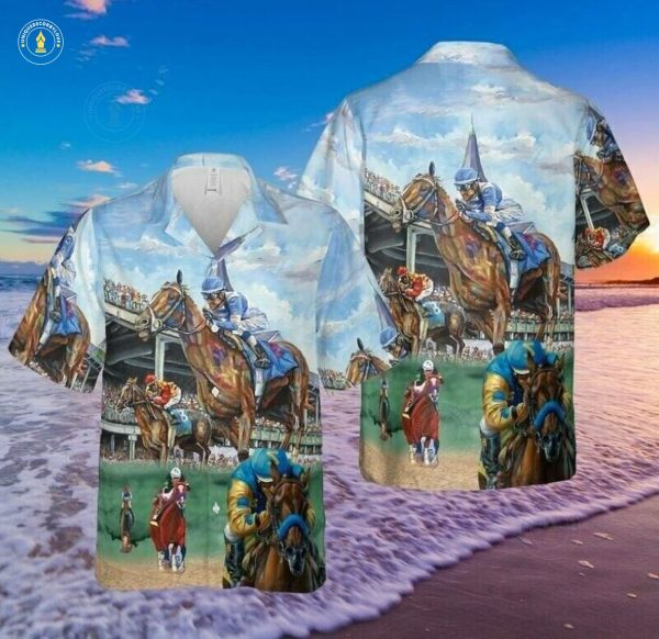 Kentucky Horse Racing 3D Hawaiian Shirts Jezsport.com