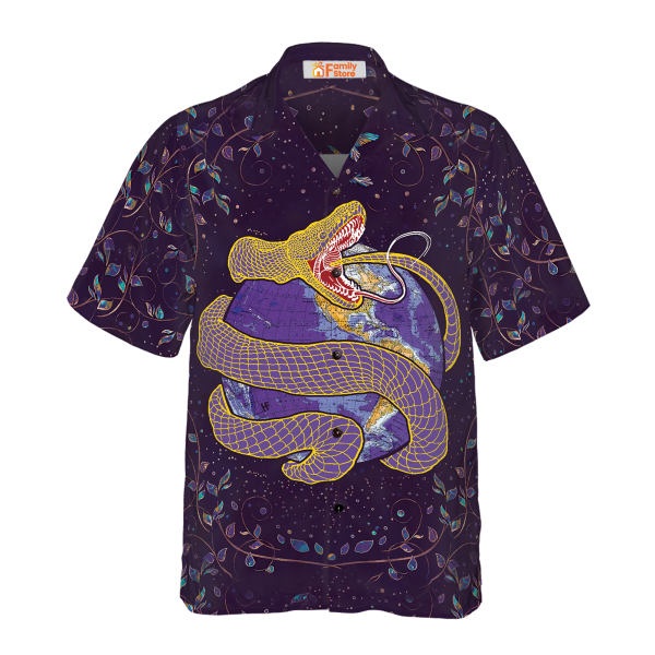 Jormungandr Earth Yggdrasil Norse Mythology Hawaiian Shirt Jezsport.com