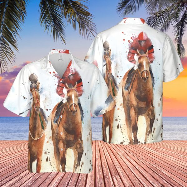 Kentucky Derby Horse Racing 3D Hawaiian Shirt Jezsport.com