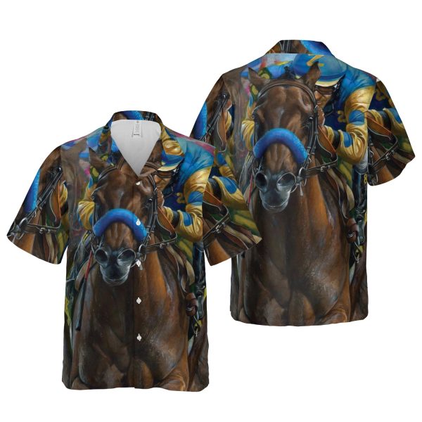 Kentucky Derby Horse Racing 3D Hawaiian Shirt Jezsport.com