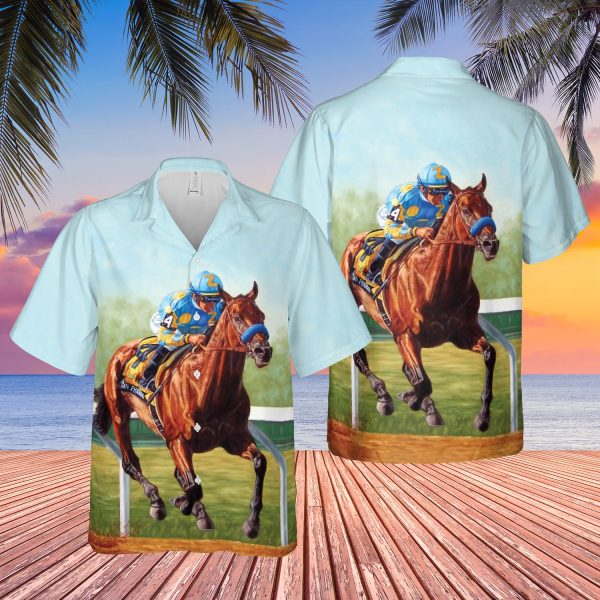 Kentucky Derby Horse Racing 3D Hawaiian Shirt Jezsport.com