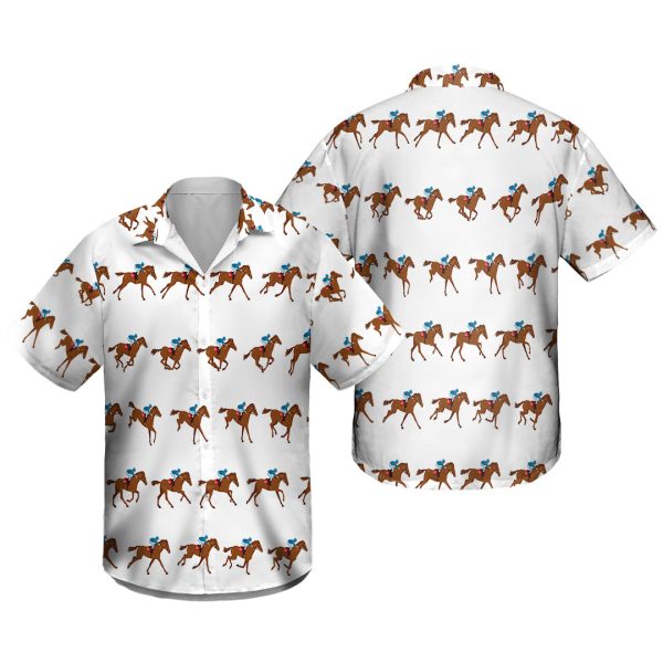 Kentucky Derby Horse Racing 3D Hawaiian Shirt Jezsport.com