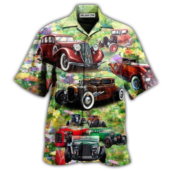 Hot Rod Car Life Is Too Short To Drive Boring Cars - Hawaiian Shirt Jezsport.com