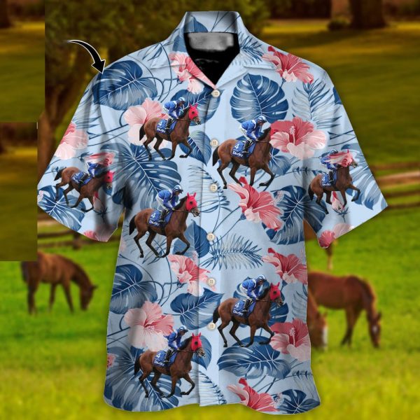 Horse Racing Just For You - Hawaiian Shirt Jezsport.com