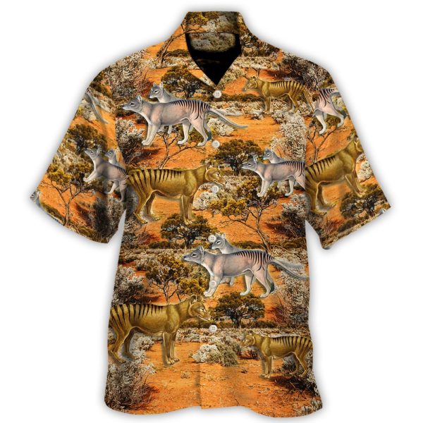 Thylacine Tiger Australian Bush - Hawaiian Shirt Jezsport.com