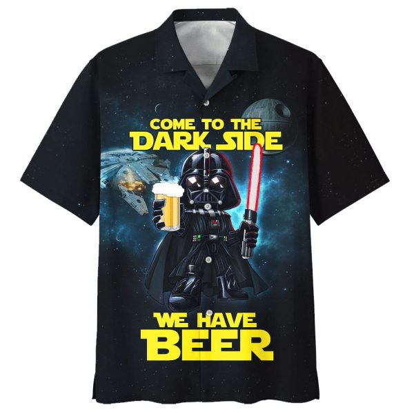 SW Darth Vader Come To The Dark Side We Have Beer - Hawaiian Shirt Jezsport.com