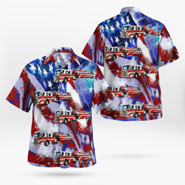 4Th Of July - District Heights Career Fire Station 26 - Hawaiian Shirt