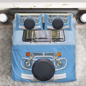 3D Classic Retro Campervan Bedding Set