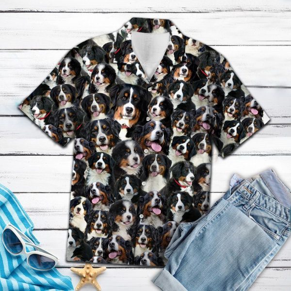 Bernese Mountain Dog Awesome D0107 - Hawaii Shirt Jezsport.com