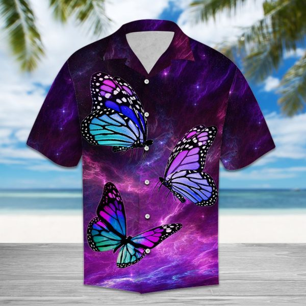 Butterfly Purple Light T0107 - Hawaii Shirt Jezsport.com