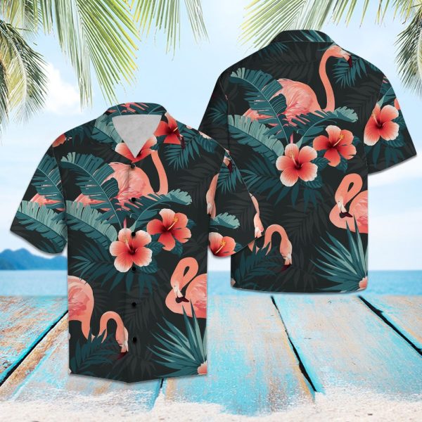 Flamingo Tropical Hawaii Shirt Jezsport.com