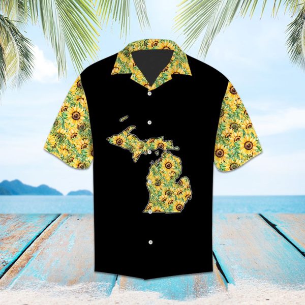 Awesome Michigan Sunflower H1720 - Hawaii Shirt Jezsport.com