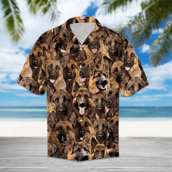 German Shepherd Awesome Hawaii Shirt Jezsport.com