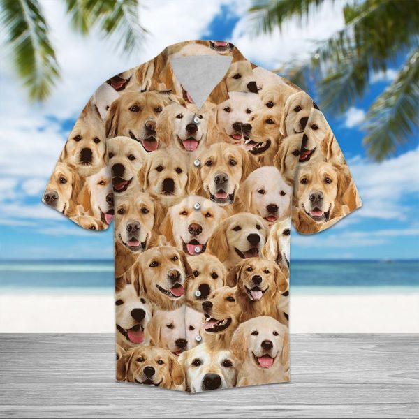 Golden Retriever Awesome Hawaii Shirt Jezsport.com