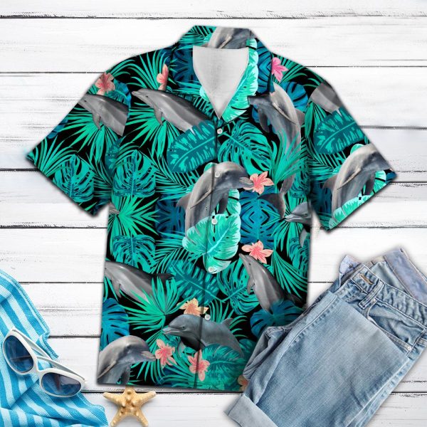 Awesome Dolphin Tropical G5702 - Hawaii Shirt Jezsport.com