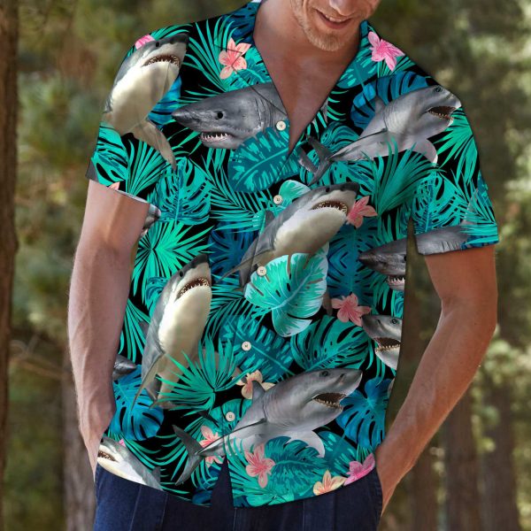 Awesome Shark Tropical G5702 - Hawaii Shirt Jezsport.com