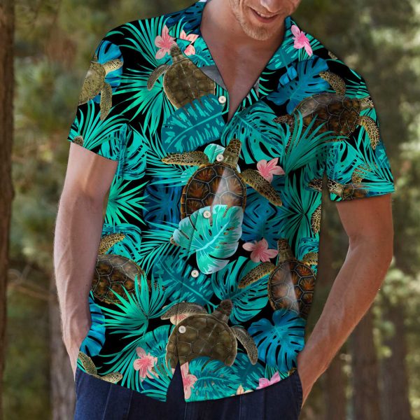 Awesome Turtle Tropical G5702 - Hawaii Shirt Jezsport.com