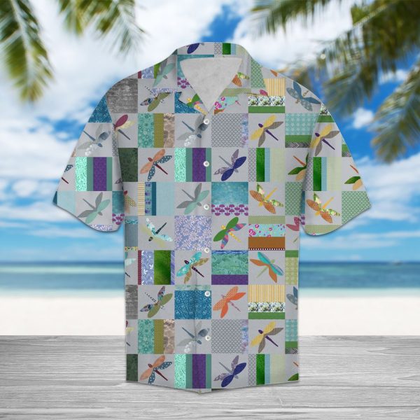 Dragonfly Color Pattern Hawaii Shirt Jezsport.com