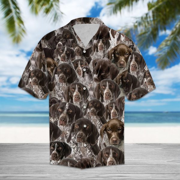 German Shorthaired Pointer Awesome Hawaii Shirt Jezsport.com